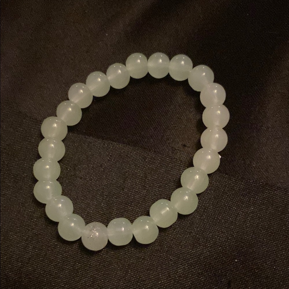 Green Beaded Bracelet